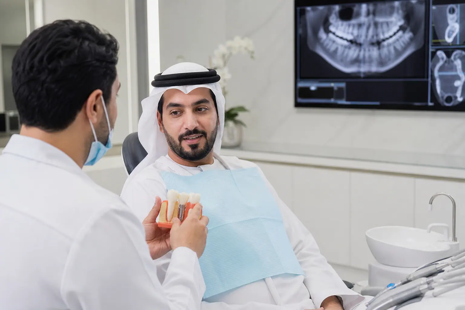 Evaluating the possibility of dental implantation immediately after extraction at Al Shamkha Clinic