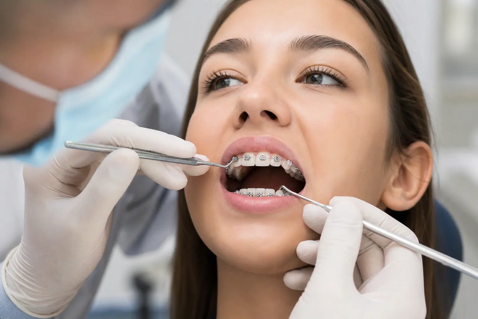 تقويم معدني لعلاج العضة المفتوحة — أبوظبي