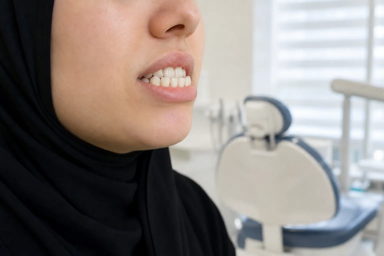 بروز الفك السفلي Underbite — العلاج في أبوظبي والشامخة