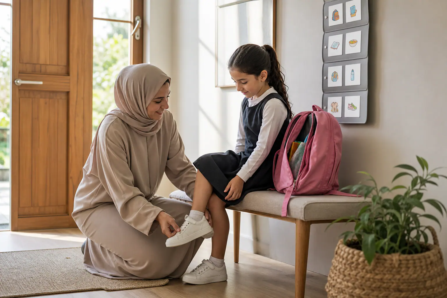 مهارات روتين الصباح والنوم